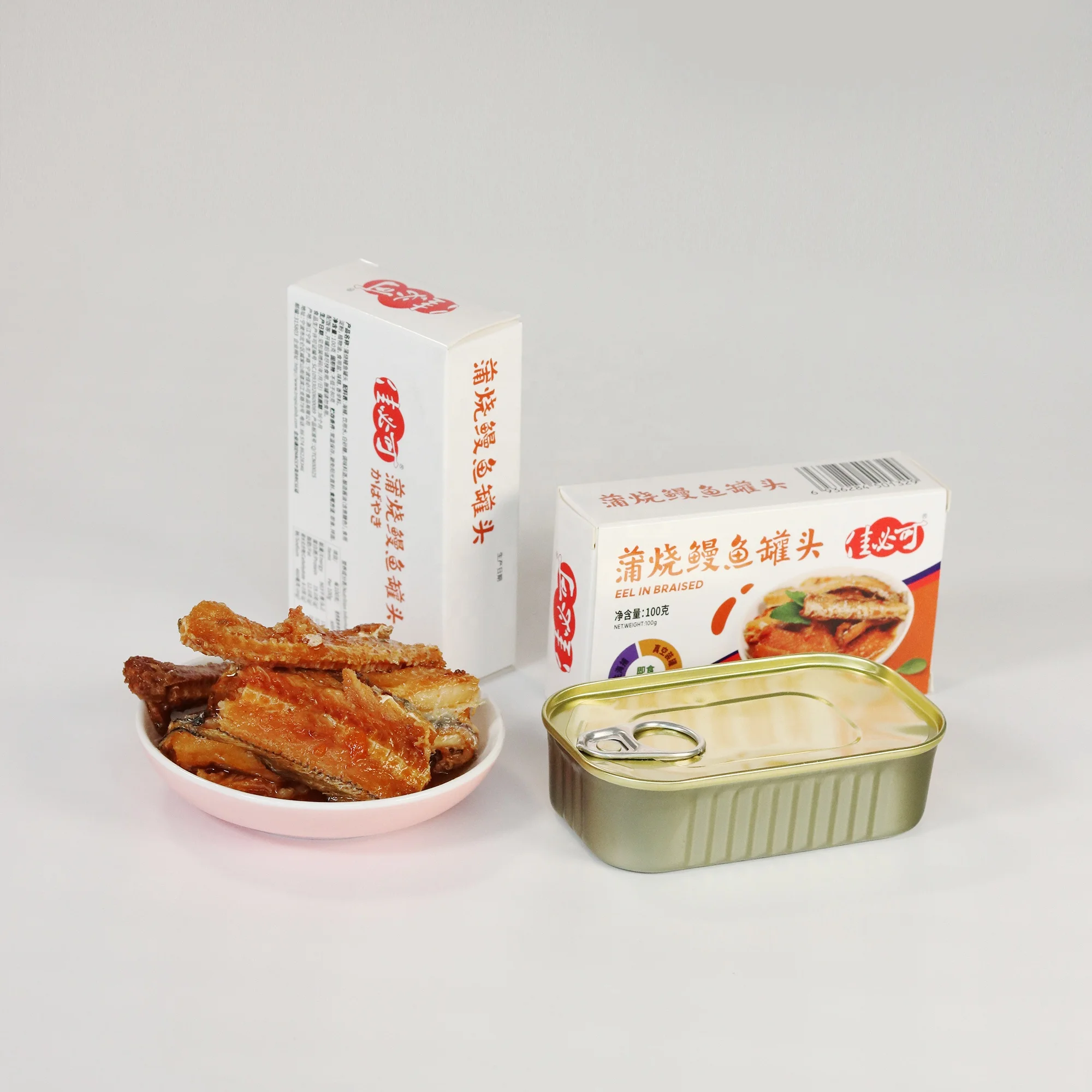 Verified Portable Original Flavor Canned Braised Eel 100g for Travel and Home