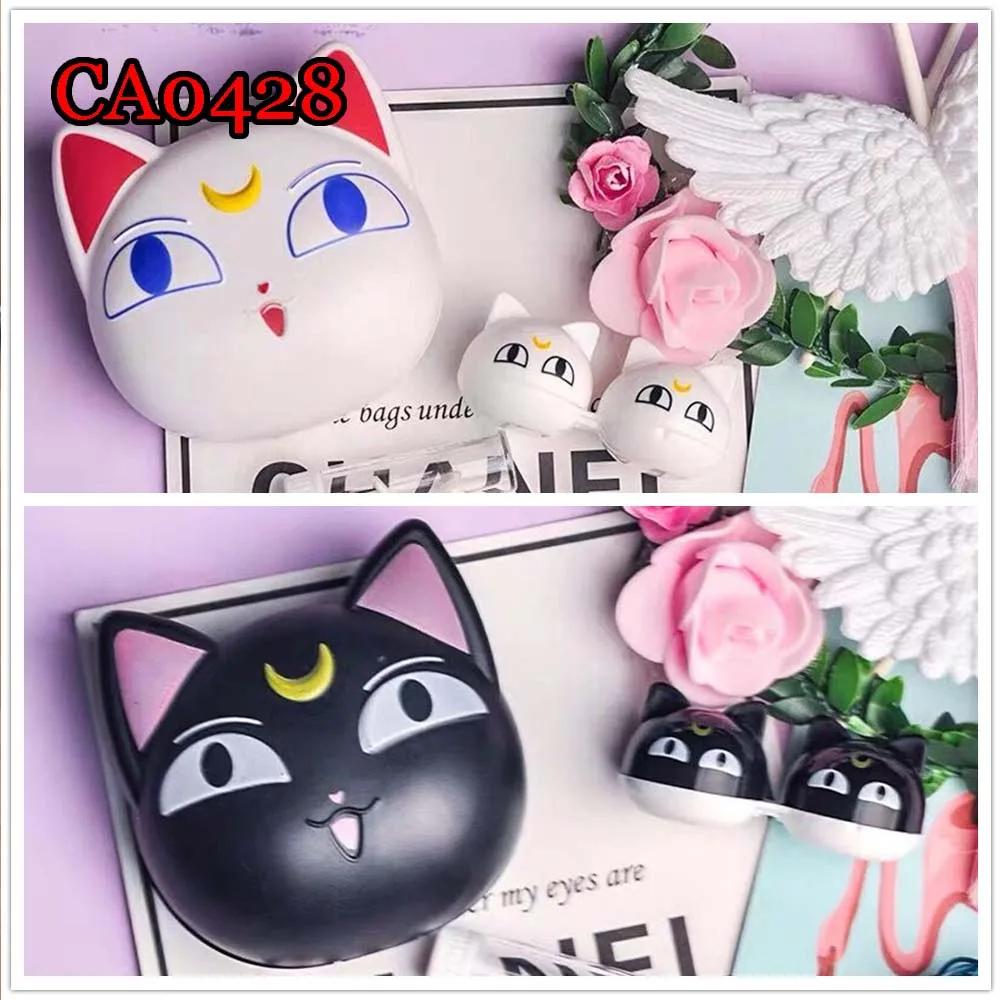 Japanese Contact Lens Case Sailor Moon Luna Travel Kits for Eyewear