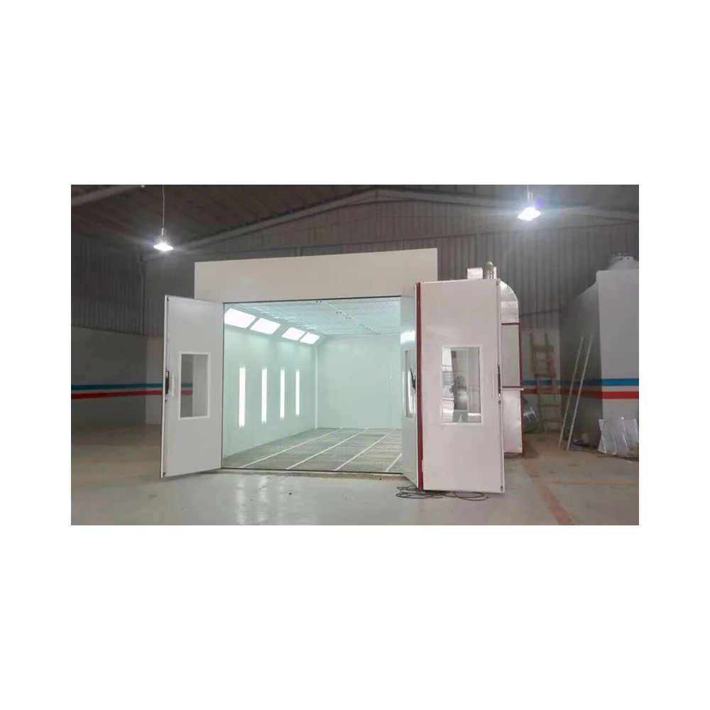 Hot Sale Different Color 15KW Eps Or Rock Wool Wall Panel Diesel Heating Spray Booth For Car Repair for Baking