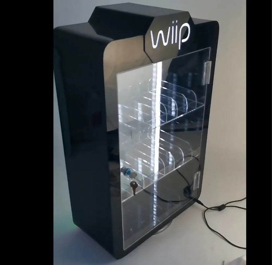 Convenience store counter acrylic cigarette display dispenser Smoke shop 3 layers cigarette display box