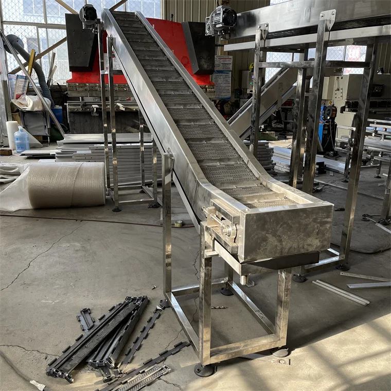 stainless steel  chain plate elevator  food conveyor
