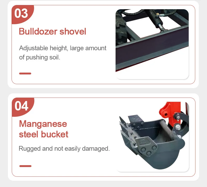 China factory High quality new mini excavator micro digger household small 1.2 ton mini excavator
