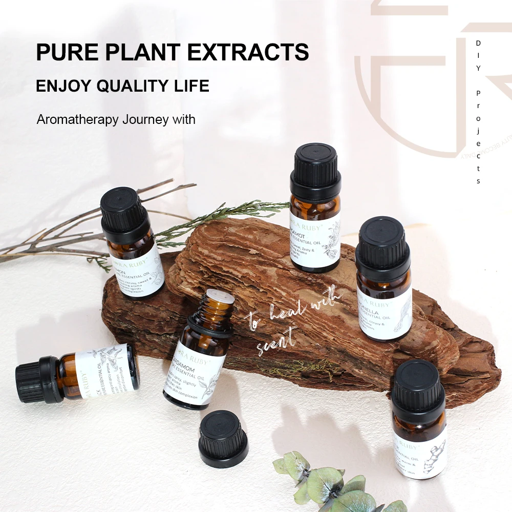 Private label rose oil aromatherapy tea tree essential oil 10ml for soap making