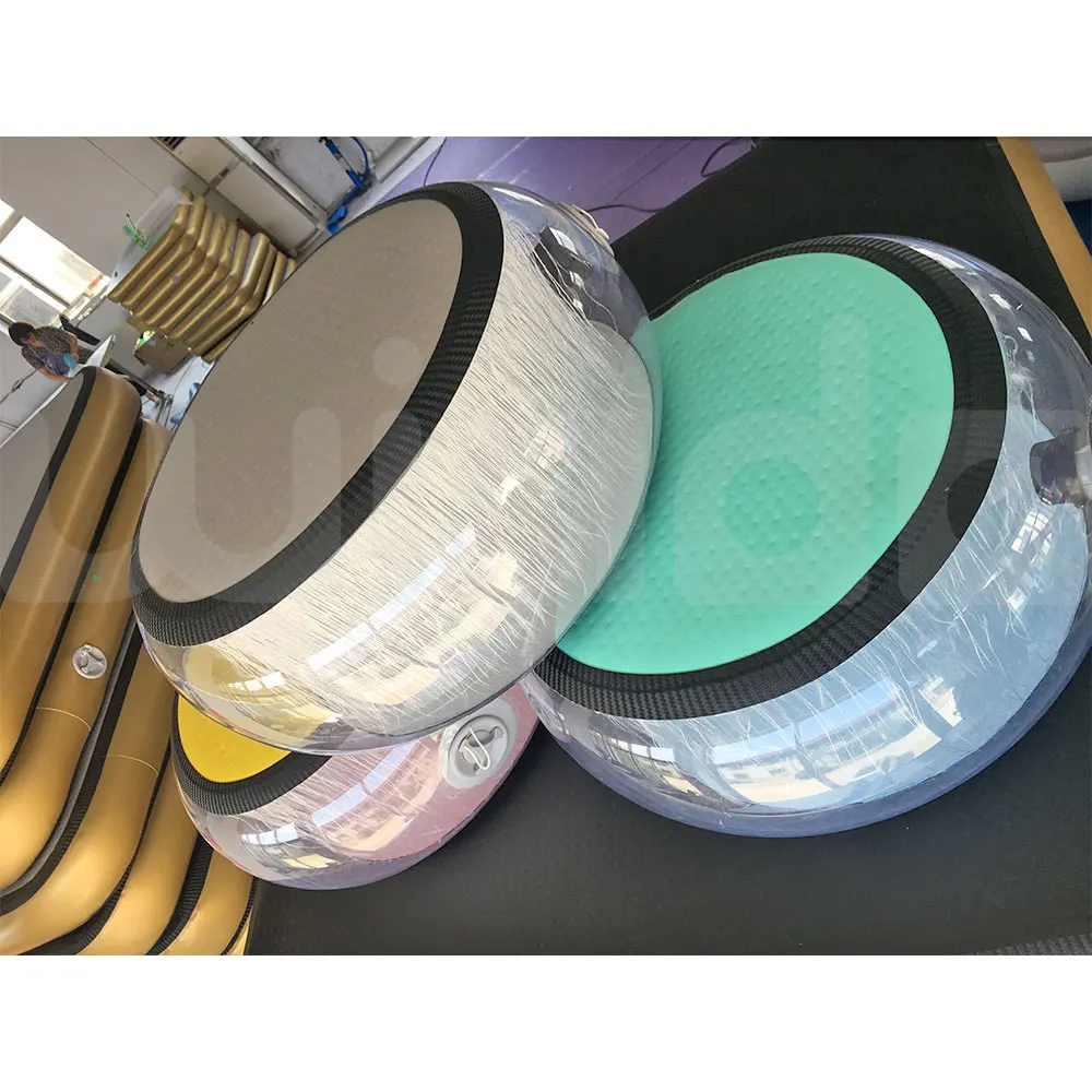 Dia40x30cm Air spot set carbon fiber edge inflatable transparent gymnastics AirSpot
