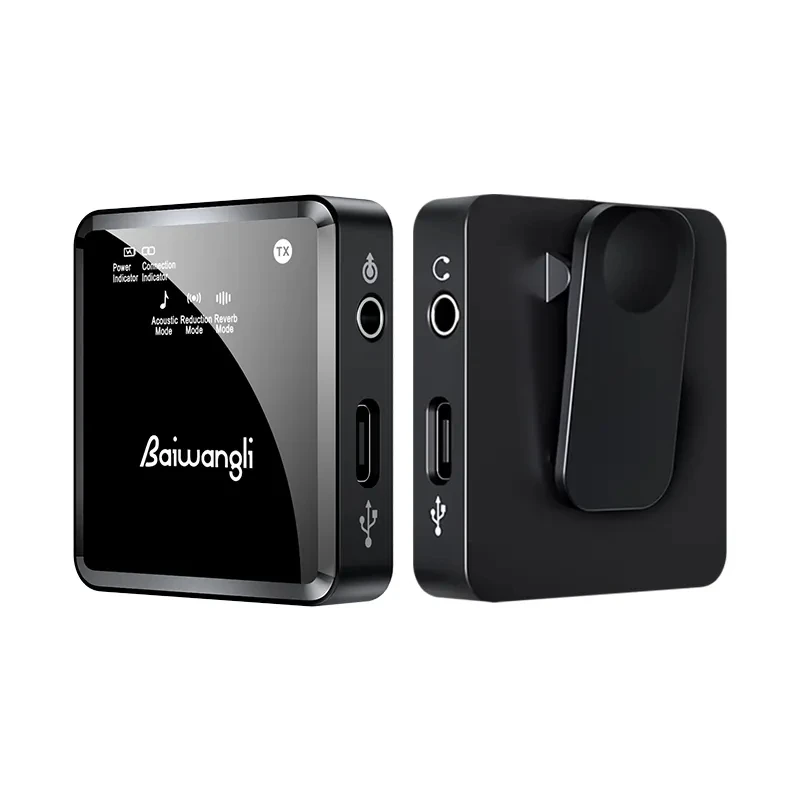 Explosive wireless SX39 collar clip live noise reduction HD radio recording outdoor interview one drag two microphone