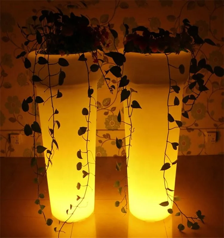 Китайский завод, Лидер продаж, цветочный горшок со светодиодным освещением, освещение для зарядки, цветочный горшок с солнечным светом