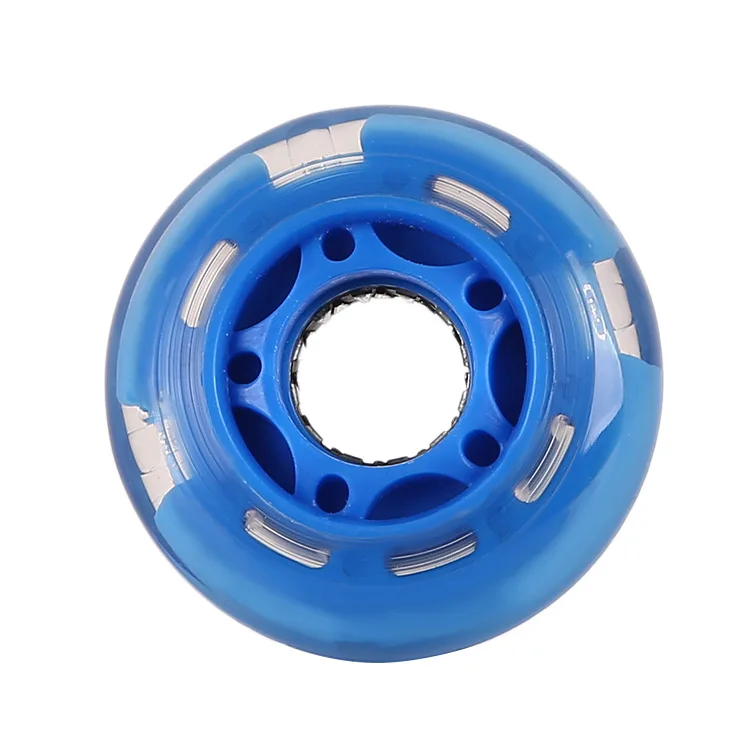 Wholesale LED Inline Wheels 64mm 82a Skate Roller Light Up with 608 Bearings