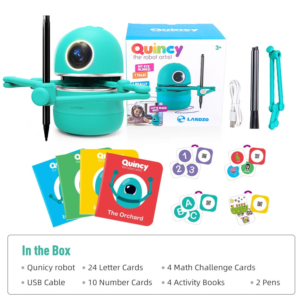 2020 Quincy Hot Smart Creative Chinese Domestic Custom Electronic Educational Robot Toy Best Birthday Christmas Gift