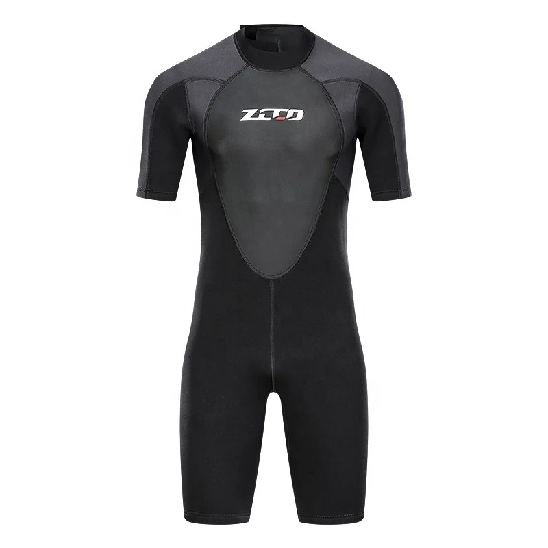 Wholesale 3mm Neoprene diving wetsuit Back Zip short Sleeve Diving Surfing Snorkeling One Piece Wetsuit for Men Women