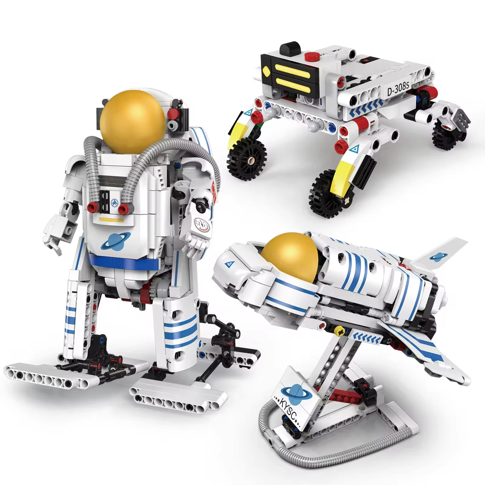 Programming App Control Intelligent Robot Building Block Set 3 in 1 Spaceman Adventure Model Bricks Toys