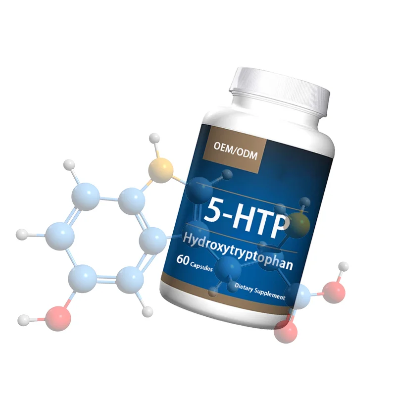 Private Label 5-htp капсулы плюс кальциевая медицинская добавка для поддержания спокойствия и расслабления сна