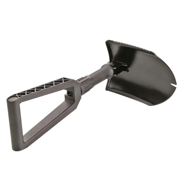 Folding Camping Shovel, Survival Foldable Shovel, Collapsible Tool for Entrenching, Digging, Gardening and Car Emergency