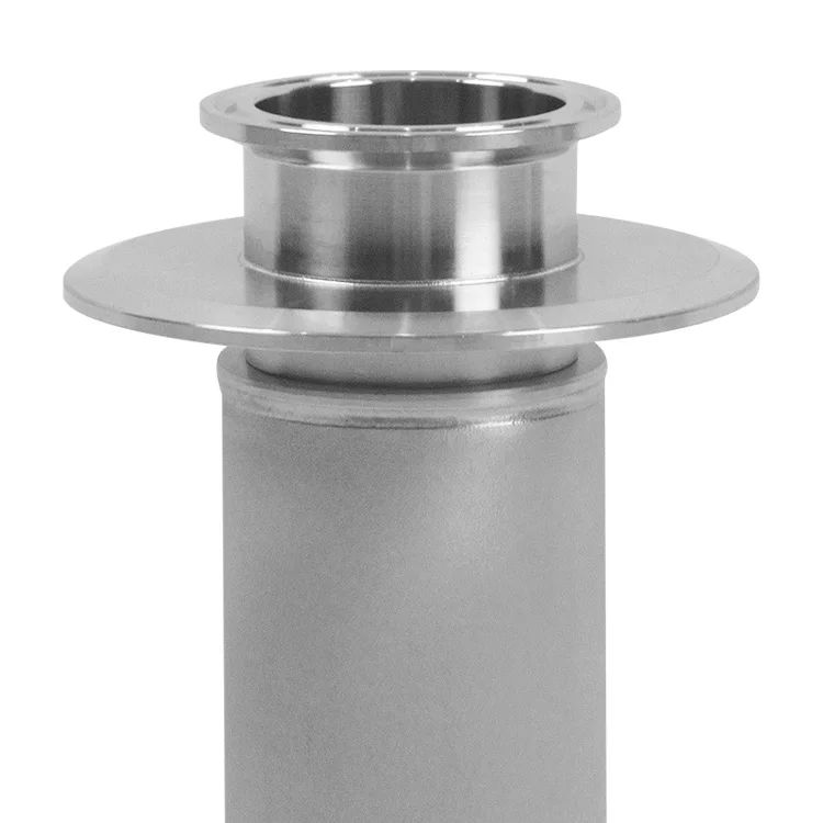 TOPEP Customized Washable SS316L Powder Sintered Filter 106*180 Dia60 Industrial Filter with Quick Install Interface