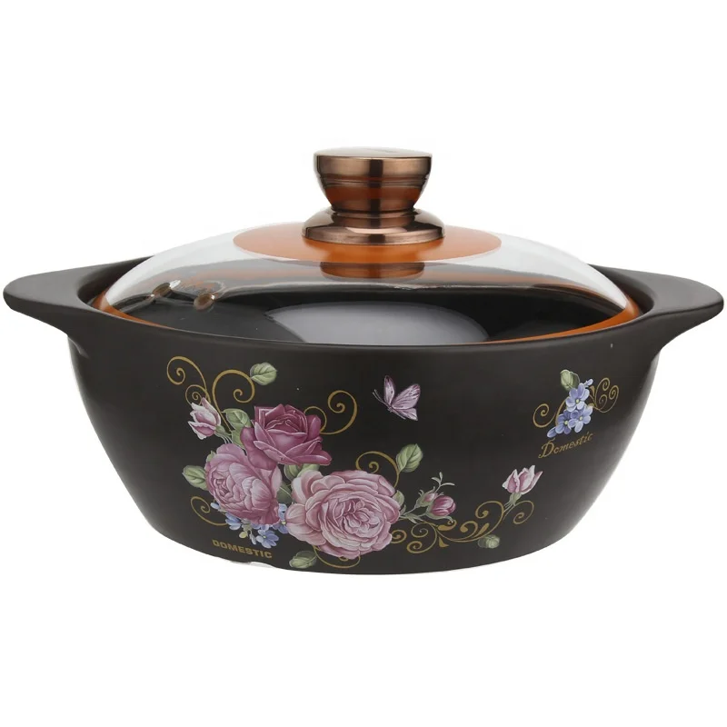 
Hot selling spodumene ceramic casserole ceramic soup pot gifts 