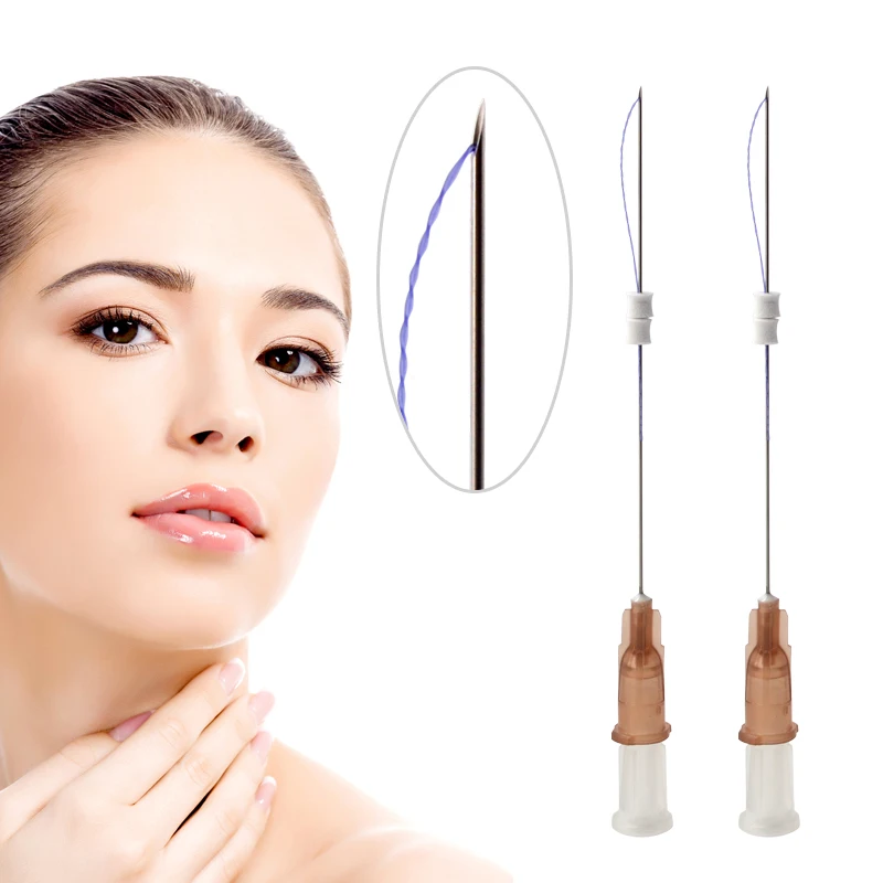 korea Body Lifting Pdo Double/Tornado Screw Sharp Needle Hilos Tensores Pdo Thread