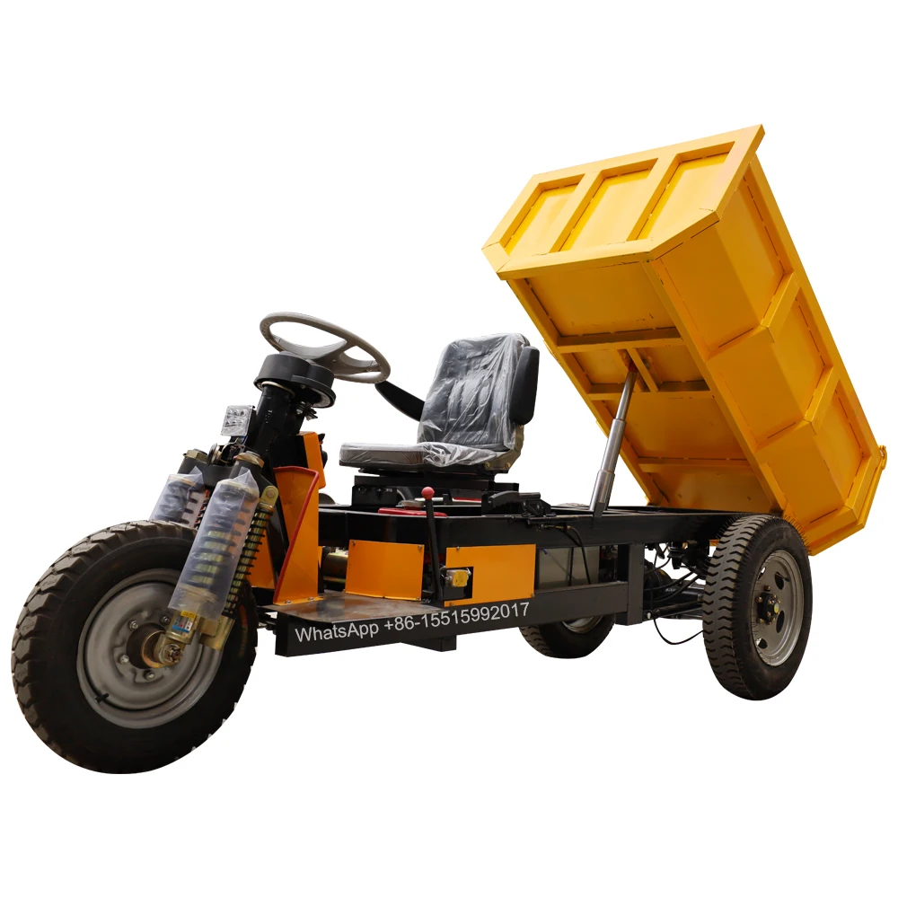 LK270AC  electric hydraulic lifting 2.5T cargo motor  tricycle mini wheel dumper mobile cargo truck for sale