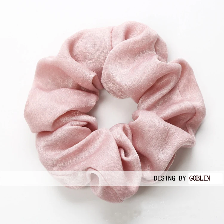 
Cheap Wholesale stain elastic hair scrunchies 