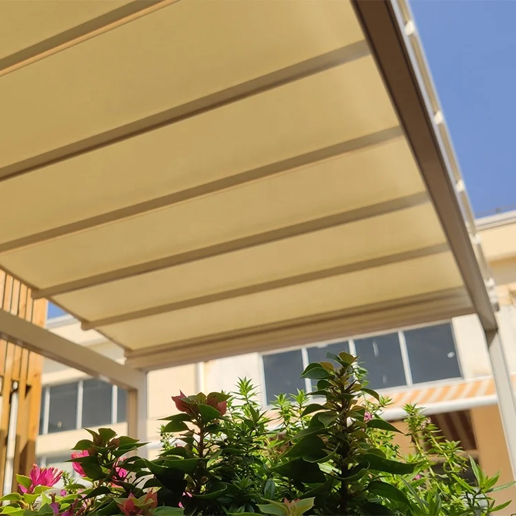 PVC Retractable Sunshade Side Awning Durable Deck Aluminum Chinese Sun Rain Protection for Retractable Awning Roof