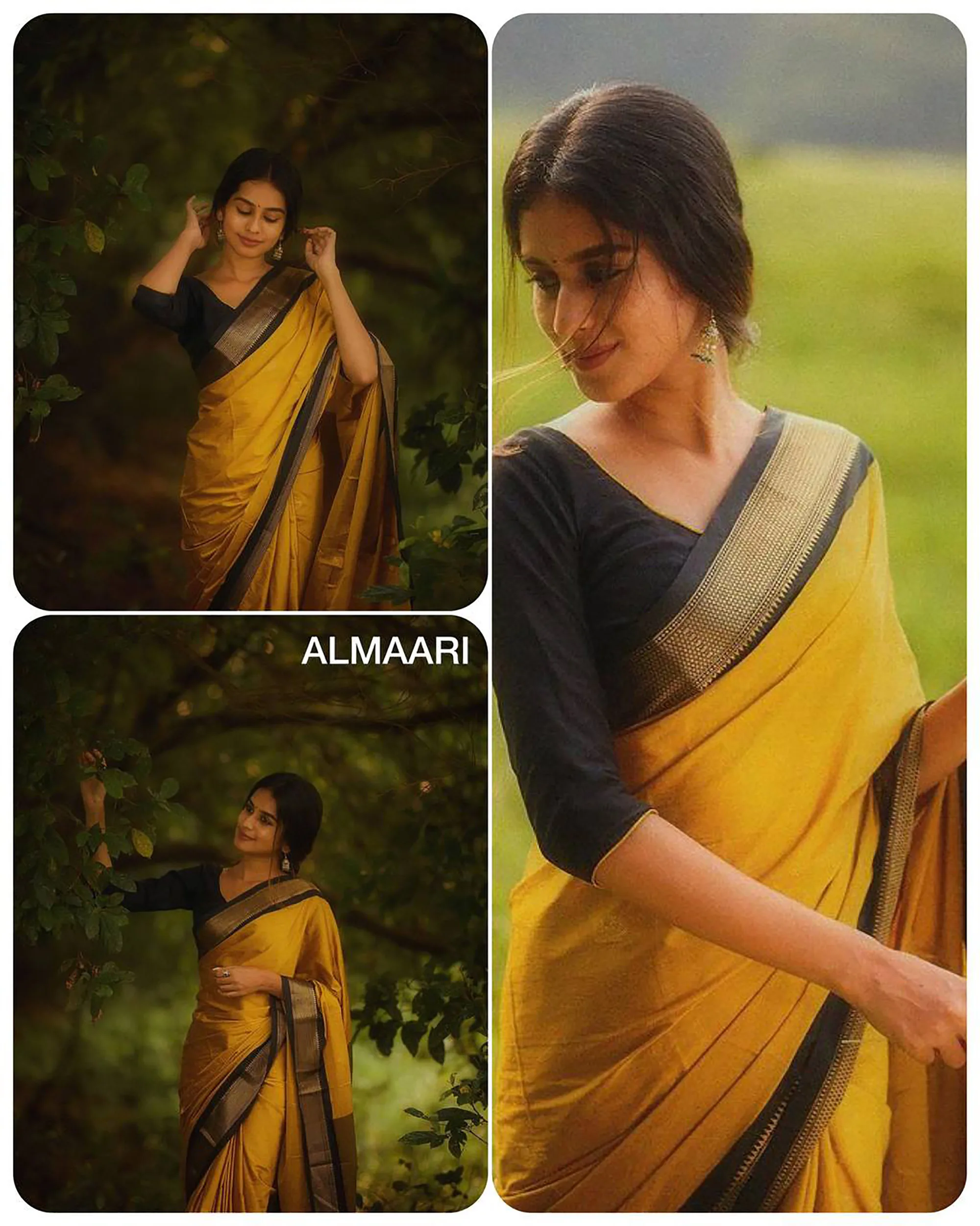 Indian Beautiful Banarasi Soft Silk Saree Pure Banarasi Golden Zari Weaving Work With Blouse Pieces Traditional Wear Saree