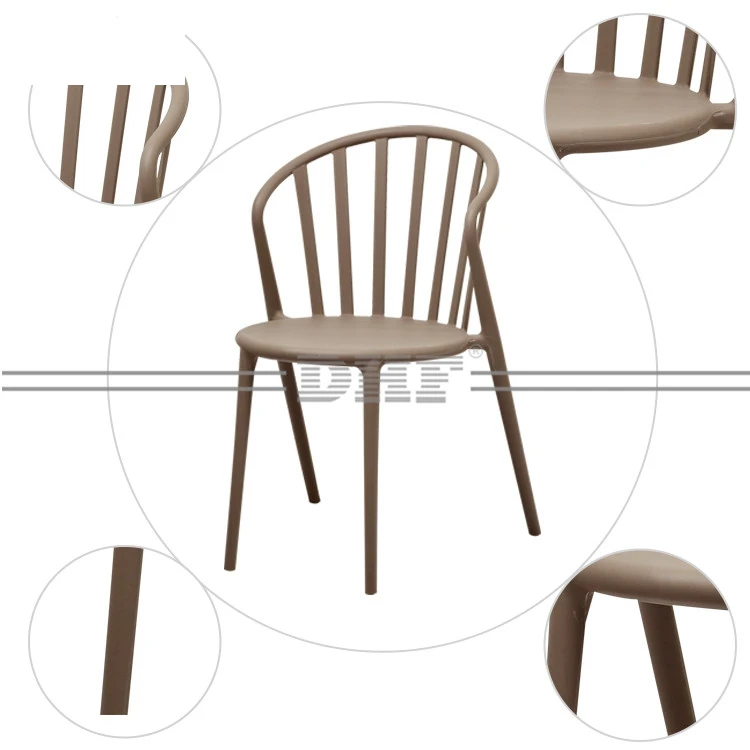 Italian Style Fashionable And Simple Chairs Dining Room Modern Pp Stackable Chair
