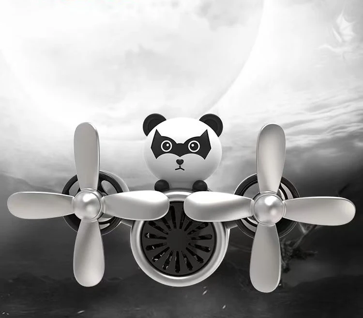 New Arrival Double Rotating Propeller Outlet Aromatherapy pilot Rotating Propel Auto Perfume Vent Clip Car air Freshener