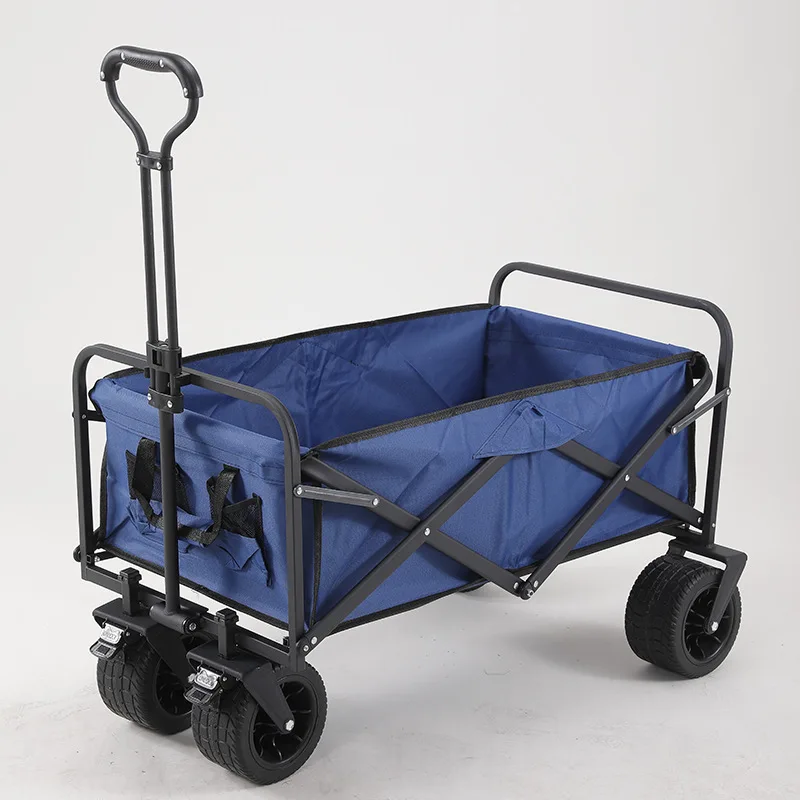 Adjustable Heavy Duty Collapsible Folding Utility Car Wagon Outdoor Camping Cart Beach Picnic foldable Camping pull Wagon
