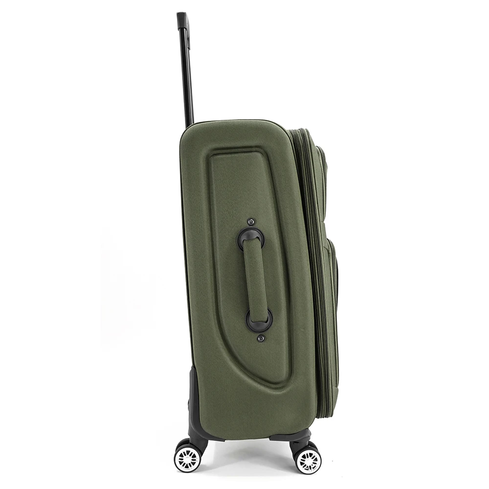 Super light cheap luggage set trolley suitcase roller luggage bag 4 wheels soft nylon luggage
