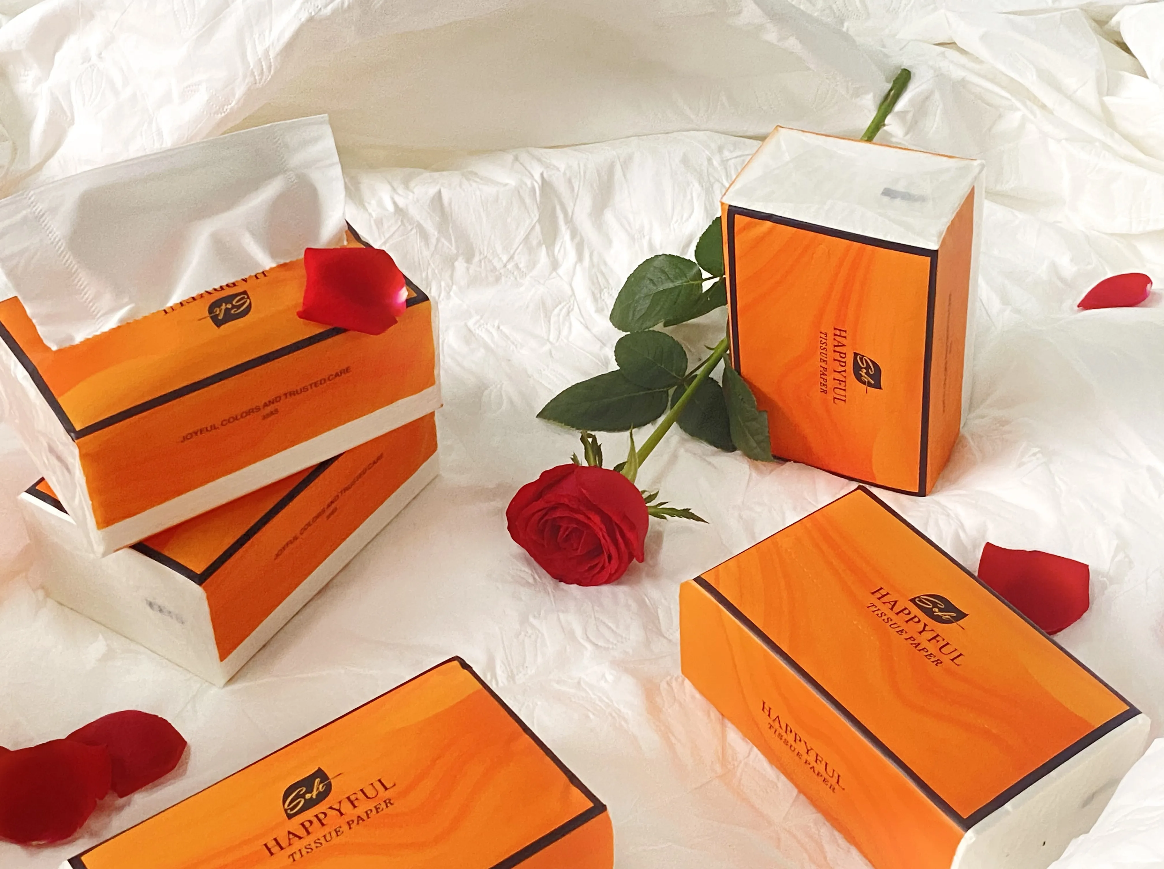 Facial Tissue Facial-Tissue-Paper-Box Soft-Pack Sofeel Brand Sofeel Premium Luxury Sorbent Best Facial Tissue