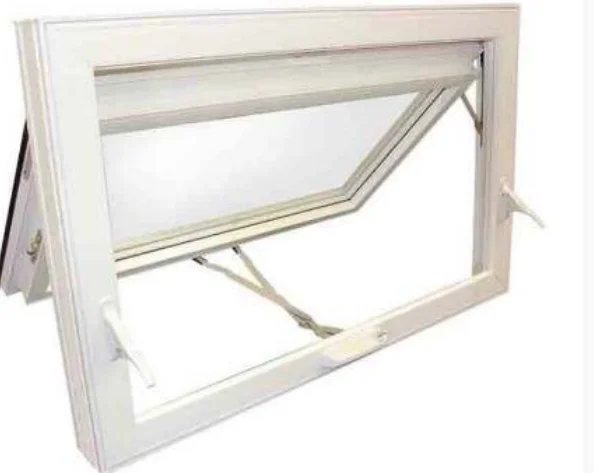 China Factory UPVC Window Manufacturers Hurricane Impact Windows Awning Window with screen and hand crank operator
