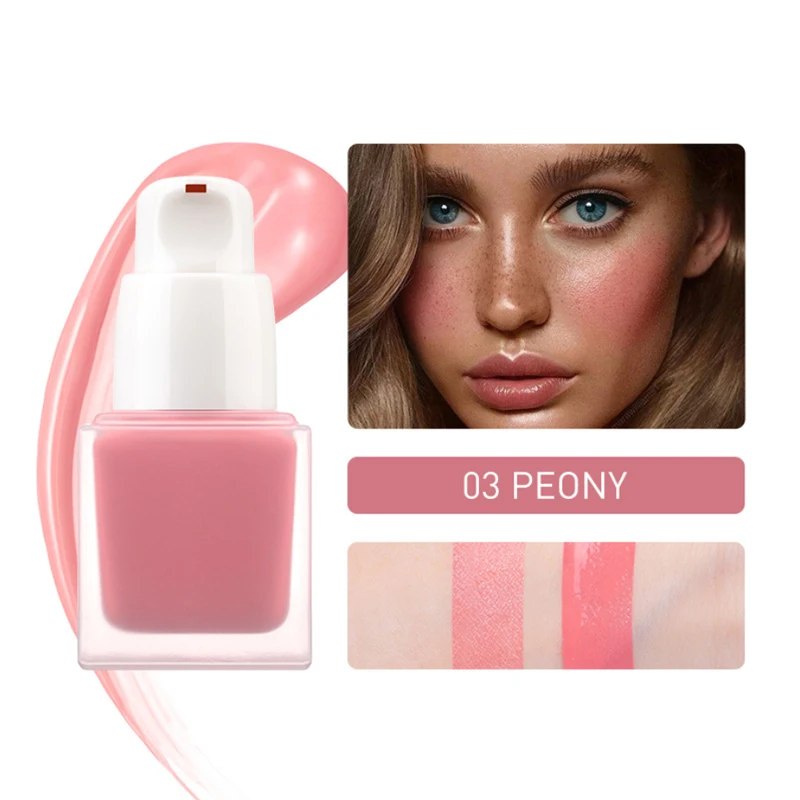 
Private Label Makeup Blush Long Lasting No Brand Waterproof Liquid Blush 