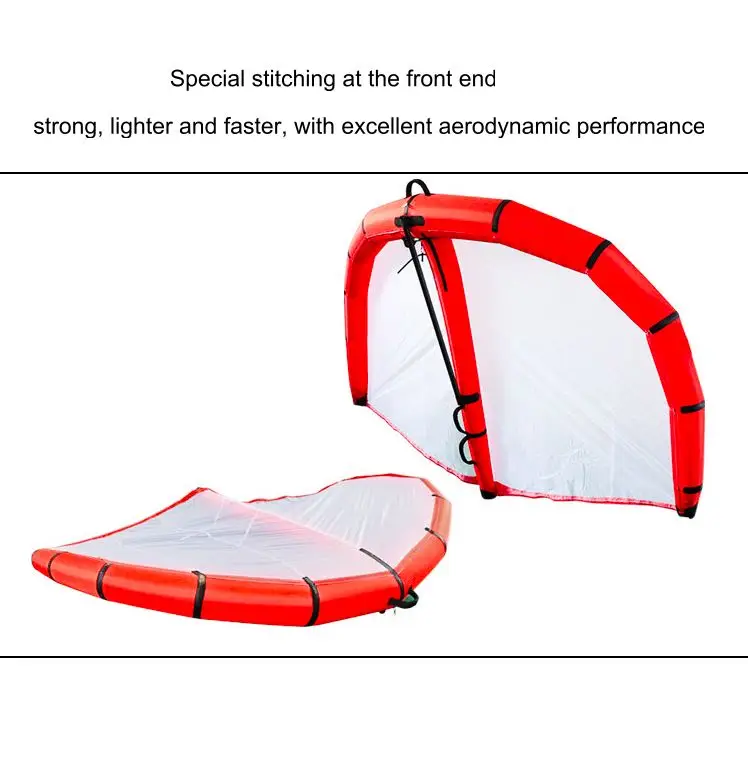 Custom 4 Sqm Inflatable Skate Kite surfing wing Hydrofoil SUP Wind Wing