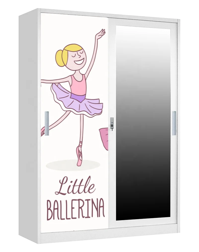 Wholesale Bedroom Furniture Modern Sliding Door Children Steel Wardrobe kids wardrobes