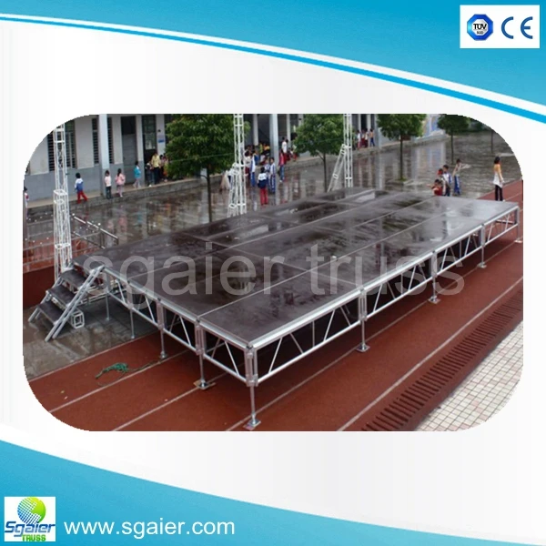 Sgaier assembling stage plywood portable stage for the concert event stages