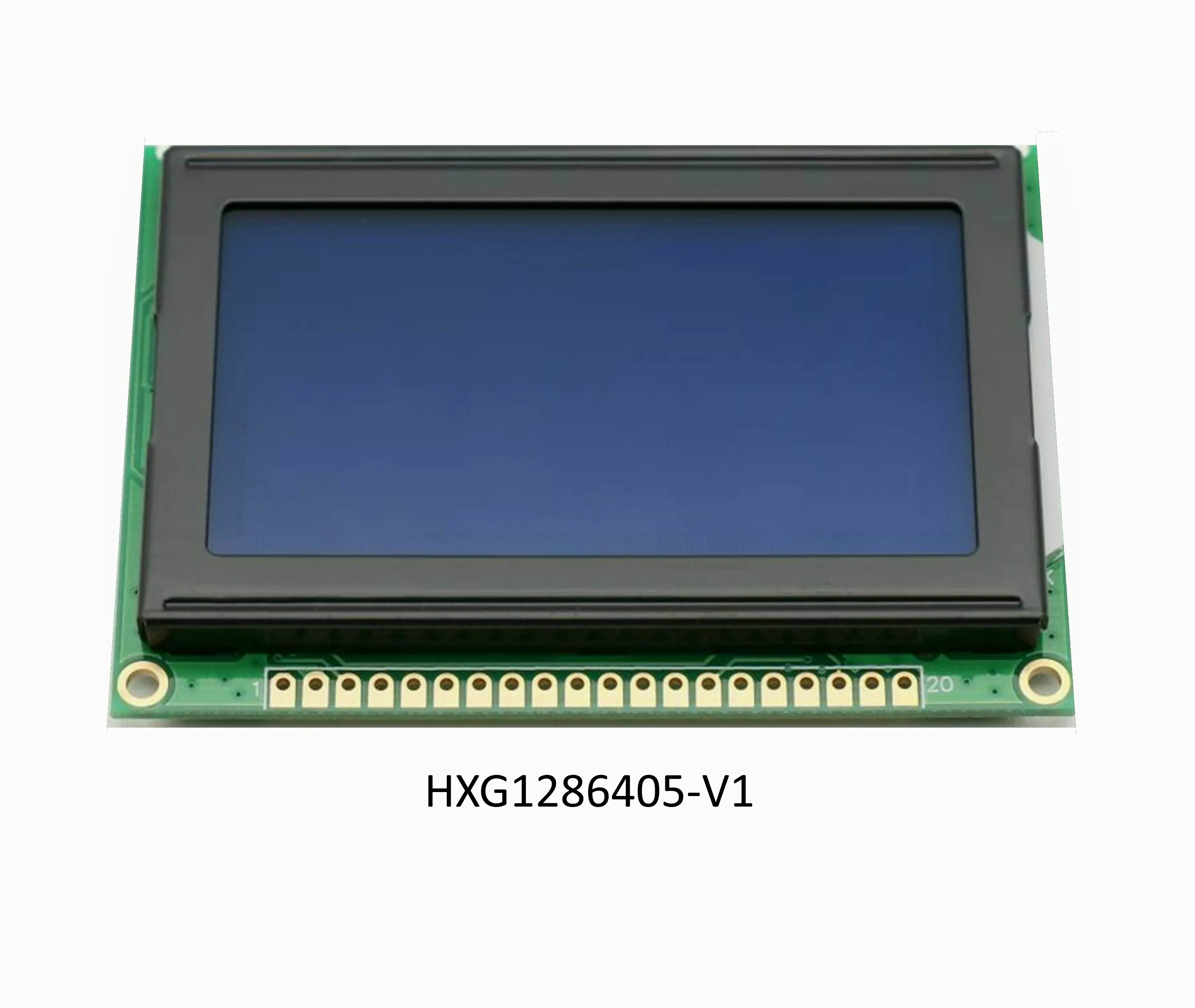 China factory 2.4 inch 128x64 graphic lcd display 20 pin 8 bit Parallel 5.0V Blue LCD12864