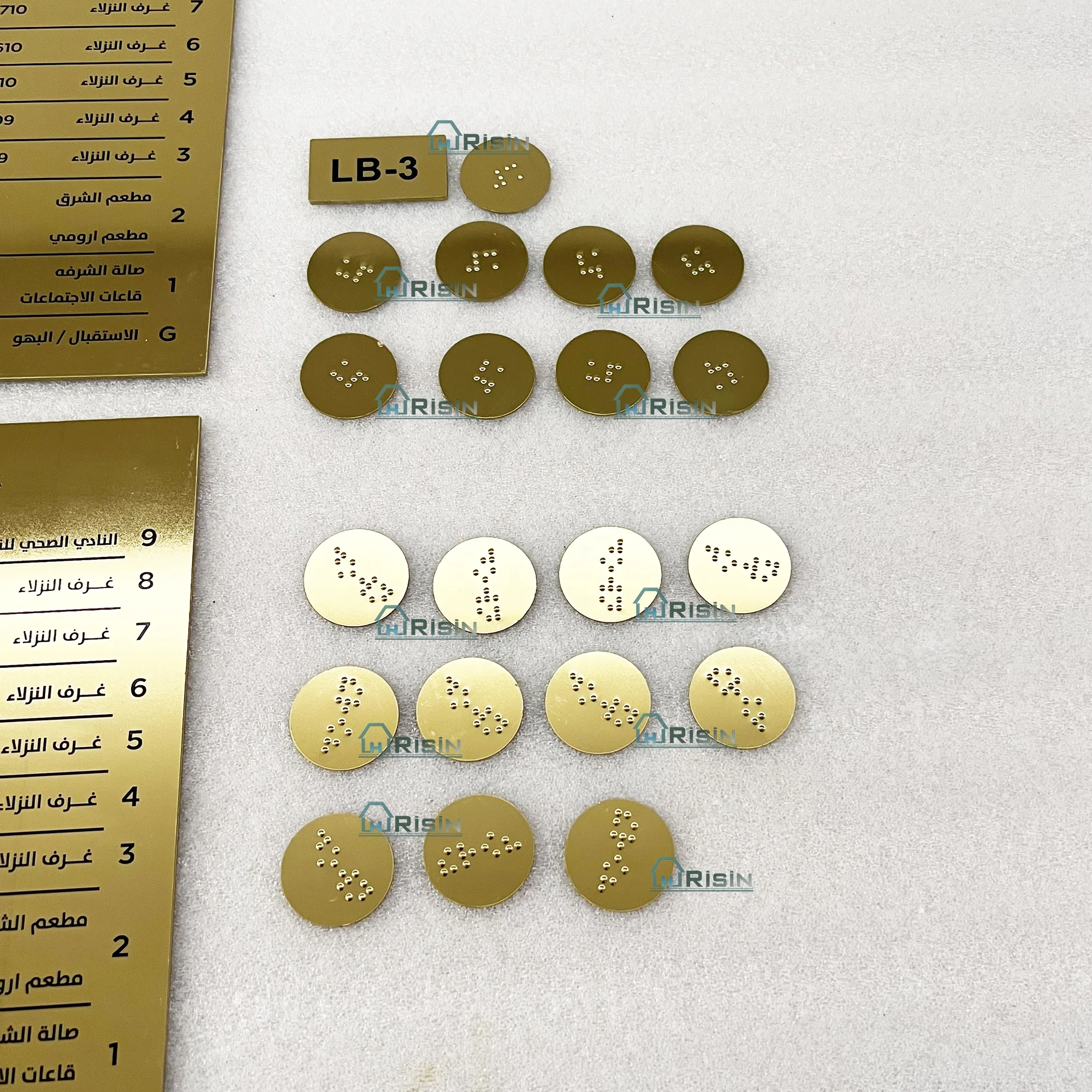 Elevator Braille button for the blind