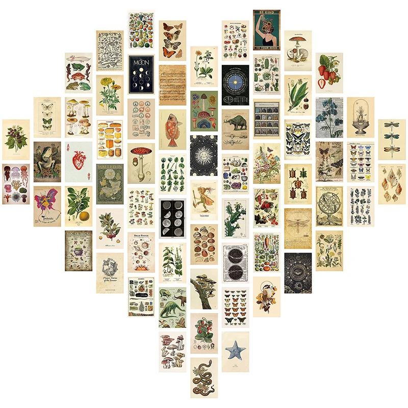 50 Posters Set AmazoHot Sale Postcards Decorative Paintings Indoor Home Office Decoration Aesthetics Photo Cards Wall Decoration