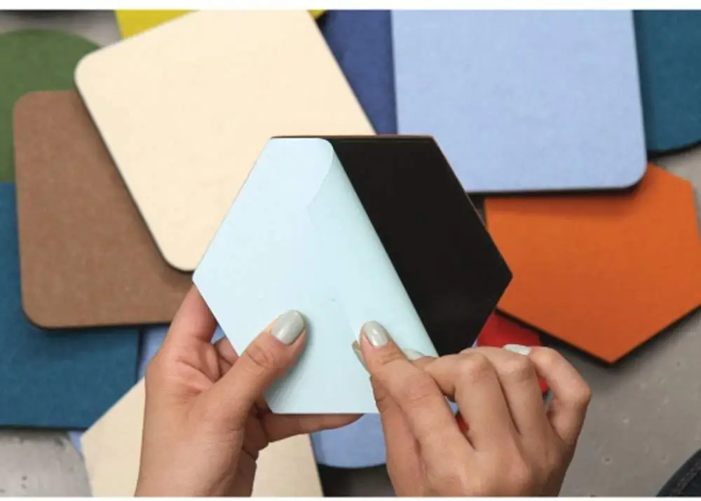 
Amazon decoration home decor colorful self adhesive eva foam cork memo board hexagon wall tiles felt bulletin board 