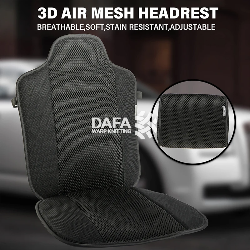 Automotive deluxe full seat pad with adjustable lumbar pillow , Car seat cover with thickened cushioning for comfortable