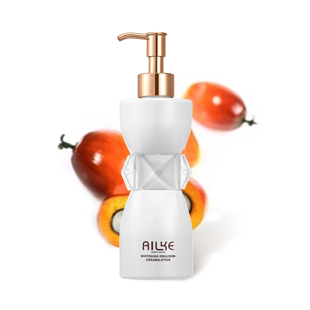 AILKE SPF ++ 50 органическое пальмовое масло быстрое белое освещение питательный увлажняющий отбеливающий лосьон для тела черной