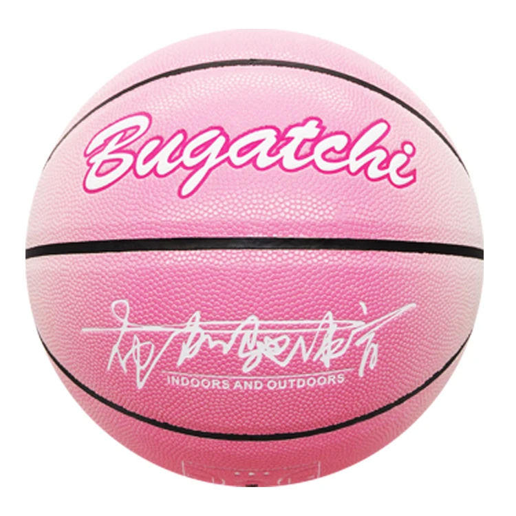 Composite Leather Pink Street Ball Colorful Style Outdoor And Indoor  Basketball