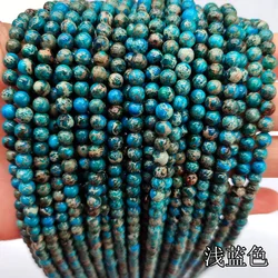 Wholesale Natural Brazilian Emperor Stone Mixed Color Accessories Amazon Emperor Turquoise Round Loose Beads For Jewelry Making