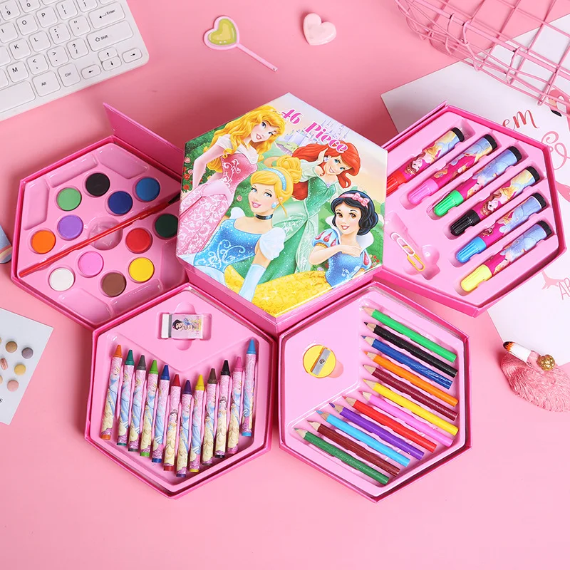 Factory Hot Sales Modern Design Coloring Set Art Supplies Panting Art Stationery Set Wholesale Kids Stationery Art Set