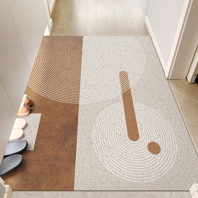 Коврик для входной двери из ПВХ с шелковой петлей нескользящий мат удаления пыли в коридоре «сделай сам» режущий резиновый коврик