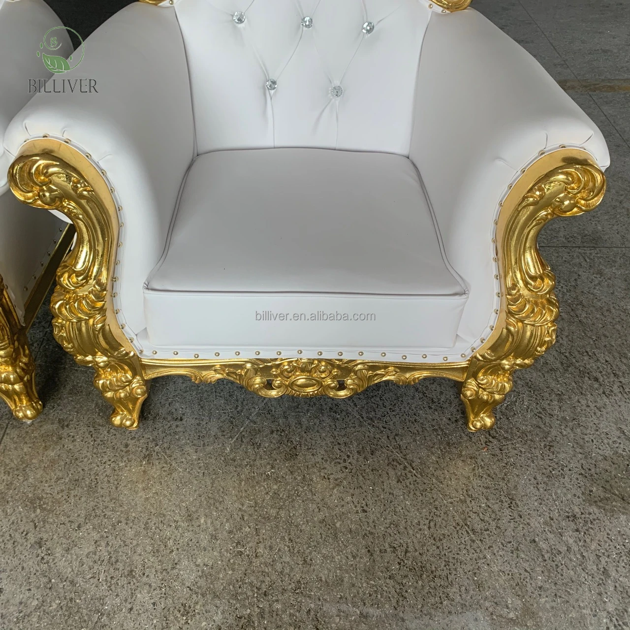 Wholesale Cheap High Back King Throne Chair For Sale Royal Gold Classic Throne Chair