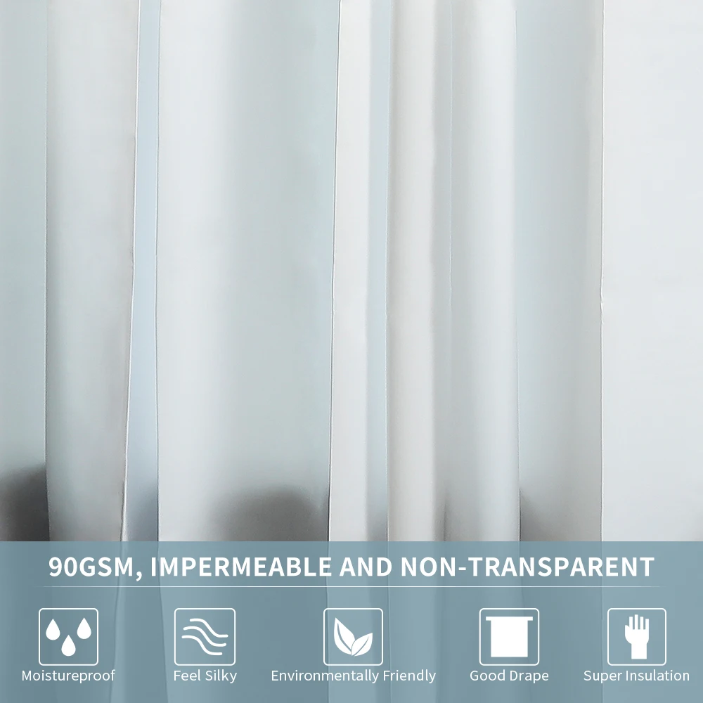 Splicing PEVA Plastic Shower Room Curtain, Waterproof and Mildew-proof, Home Hotel Bathroom Applicable