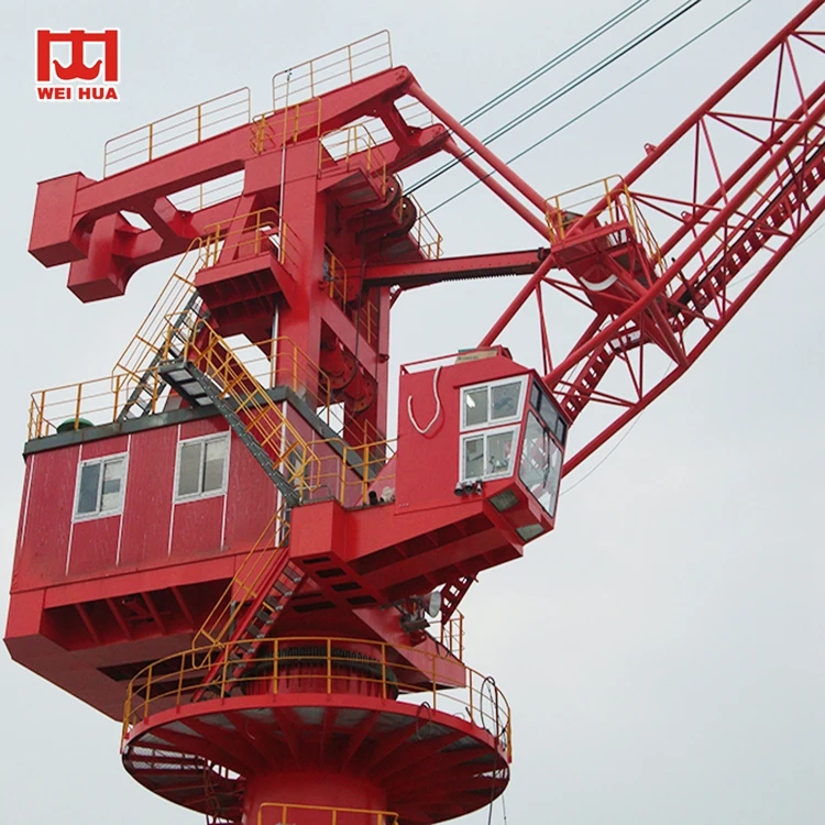 100 Ton 200 Ton 300 Ton Dock Portal Crane Luffing Series Pedestal Dock Jib Portal Crane Price