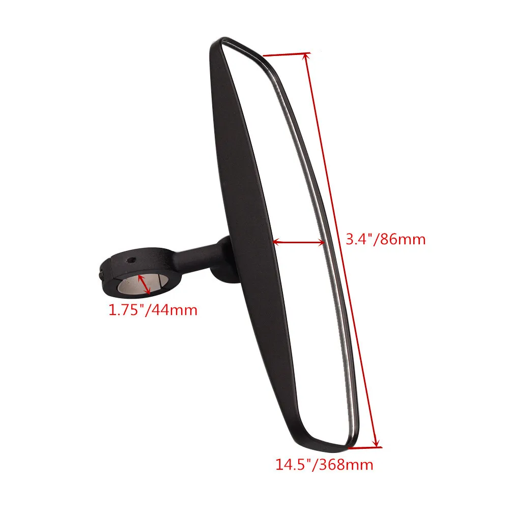  GOOFIT 44mm1 шт зеркало заднего вида мотоцикла руль с универсальным адаптером для UTV POLARIS RZR XP 1000 900 800 570