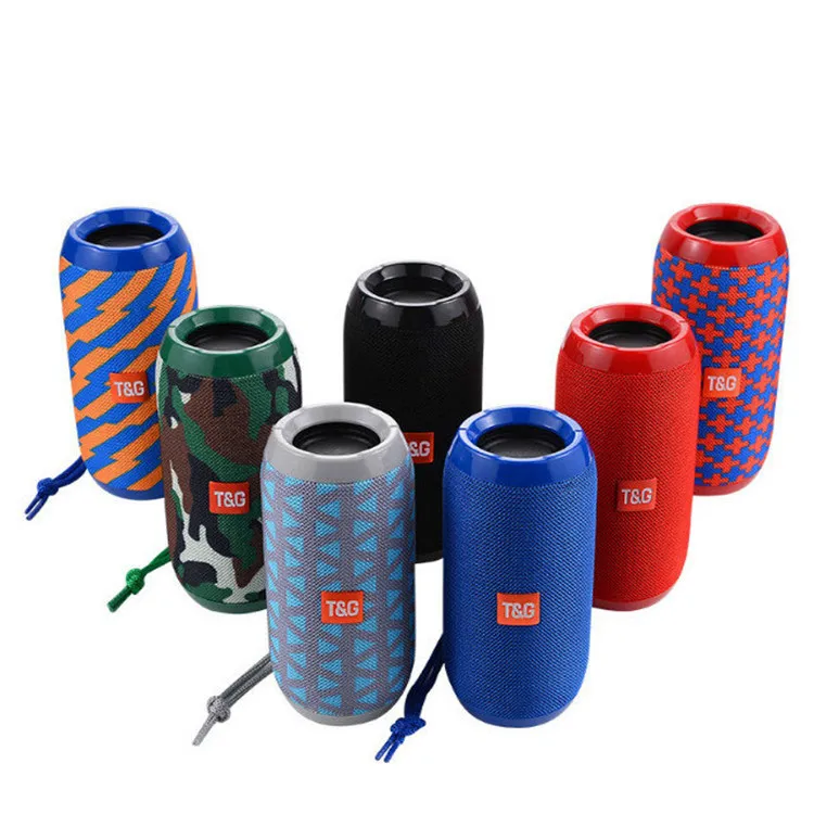 2021 latest Portable TG117 Cloth Wireless Speaker Fabric BT Speaker Customize TG-117 Speaker Support TF/USB/Hands-free Call
