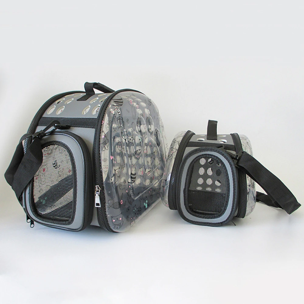 Printed cat bag Foldable portable pet dog bag portable wholesale custom Shoulder dog travel bag