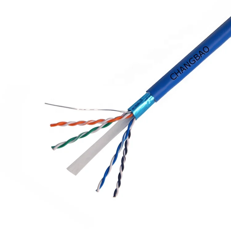 Changbao пройти тест 305 м рулоны 4 пары 23AWG медь FTP Экранированный Интернет Ethernet Lan Cat6 сетевой кабель